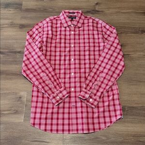Banana Republic Camden Fit Non Iron Plaid Men's Shirt. Size Large
